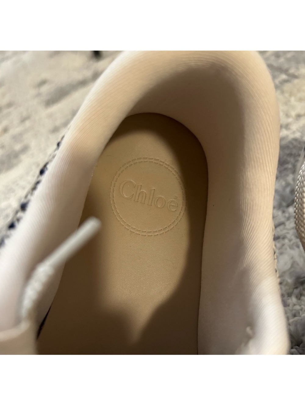 Chloé Beige Nama Woven Platform Low Top Sneakers Shoes Size EU:42 US:10 NWOB - Picture 16 of 16